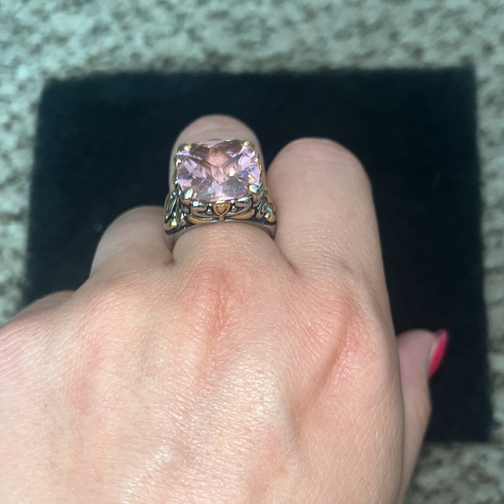 Fun cocktail, ring, silver, and gold. I don’t know if it’s plated or stamped. - Picture 2 of 5